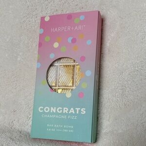 Harper+Ari Congrats Champagne Fizz Bar Bath Bomb NWT Gifts Self Care Gift Ready